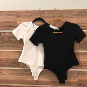 2/$10 Black & White Body Suit
